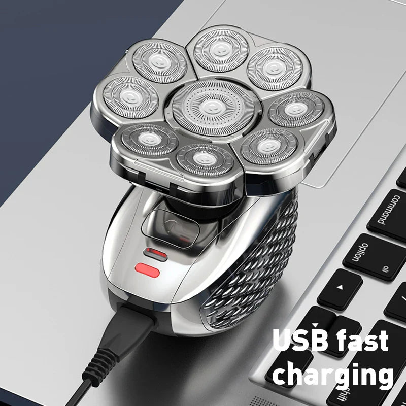 HKM-390035 Suttik LK-9300 Men's Electric Razor with 9D Floating Head and IPX6 Waterproof Design