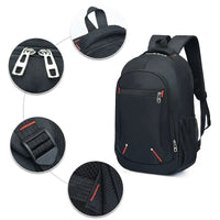 Cross-border Outdoor Student Backpack Printed LOGO Oxford Cloth Backpack with Solar Panel Anti-Theft Waterproof 20-35L Capacity
