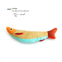 HKM-341651 Interactive Fish-Shaped Cat Kicker Toy with Catnip – Soft and Durable Chewing Toy