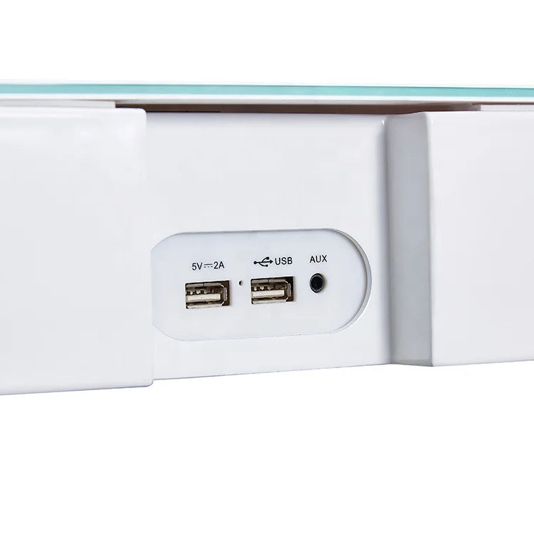 KTX-153299 Adjustable Standing Desk with USB Charging Port for Home Office Use