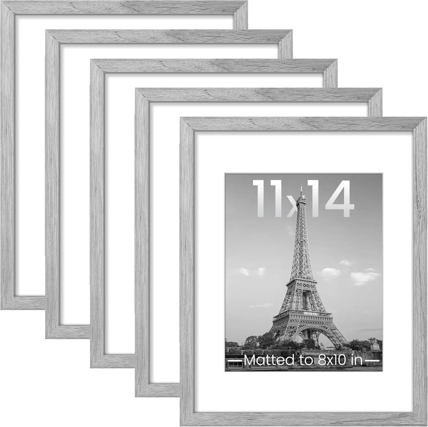 KTX-997523 Customisable A4 Wooden Photo Frame for Desktop and Wall Mounting in Various Sizes