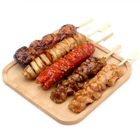 KI liangpeng Simulation Food Japanese-style charcoal barbecue photo Gluten Crispy Bone balls chicken skewers model window