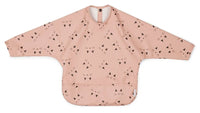 HKM-851155 BSCI Factory OEM Full Sleeved Recycled Waterproof PU Baby Bib