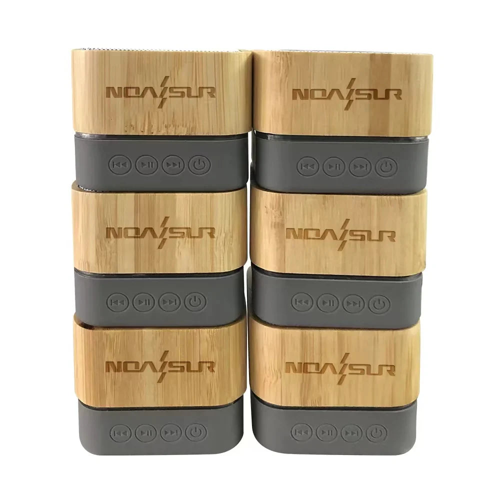 KTX-300307 Bamboo Wood Portable Bluetooth Speaker for Outdoor Travel and Camping