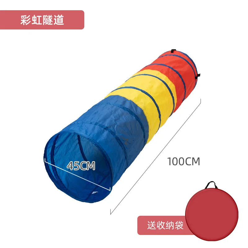 KTX-445331 Children's Outdoor Play Tent and Ball Pool with Tunnel for Garden Adventures