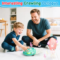 HKM-984659 Interactive Electric Induction Dancing Octopus Toy with Lights for Kids