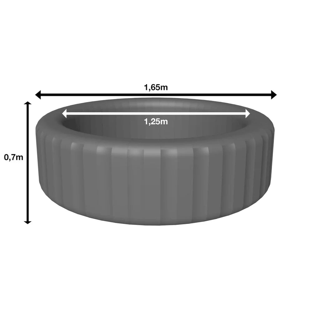HKM-536467 Inflatable Outdoor Spa Pool and Swim Spa, 165cm x 70cm Inflatable Hot Tub