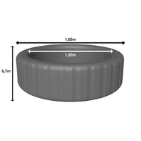 HKM-536467 Inflatable Outdoor Spa Pool and Swim Spa, 165cm x 70cm Inflatable Hot Tub