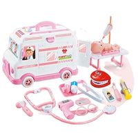 HKM-868243 Doctor Toy Set with Ambulance Car and Medical Kit for Role Play and Imaginative Play