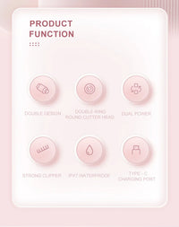 HKM-979859 3 in 1 Dual Head Electric Painless Shaver and Body Epilator with IPX7 Waterproof Design