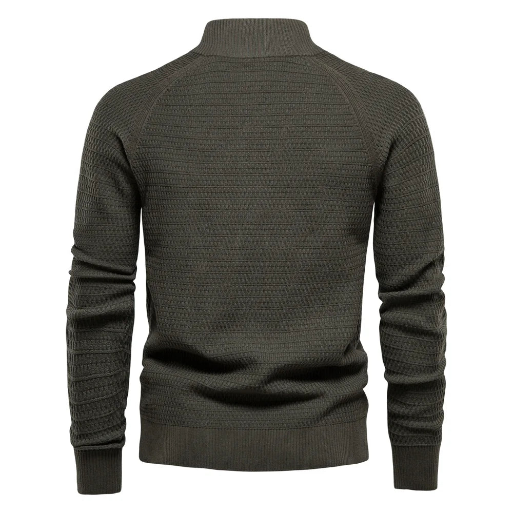 HKM-424019 Customized Men's Business Sweater Knit Sweater Fall and Winter New Cardigan Men's Pullover Coat