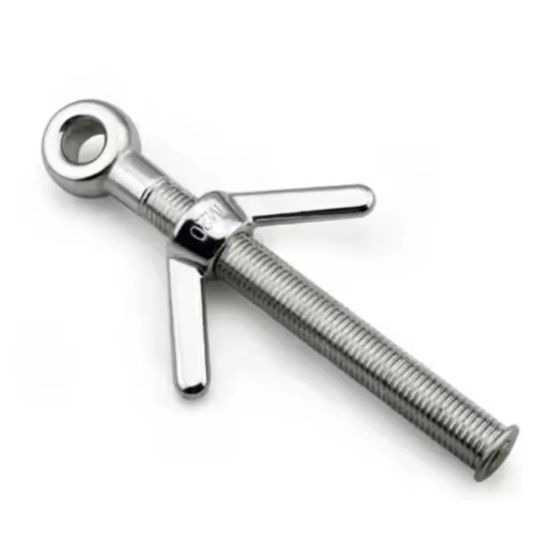 KTX-066515 Stainless Steel Lifting Eye Bolts with Wing Nuts - M8 M10, SS 304 and 316L