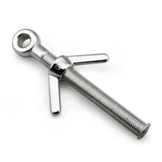 KTX-066515 Stainless Steel Lifting Eye Bolts with Wing Nuts - M8 M10, SS 304 and 316L