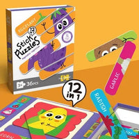 HKM-445715 36PCS Baby Matching Card Puzzle Set - Educational Cartoon Animal Jigsaw Toys for Kids