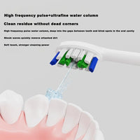 HKM-814867 Electric Sonic Toothbrush & Water Flosser Set with 2 Smart Brush Heads and Retractable Water Tank