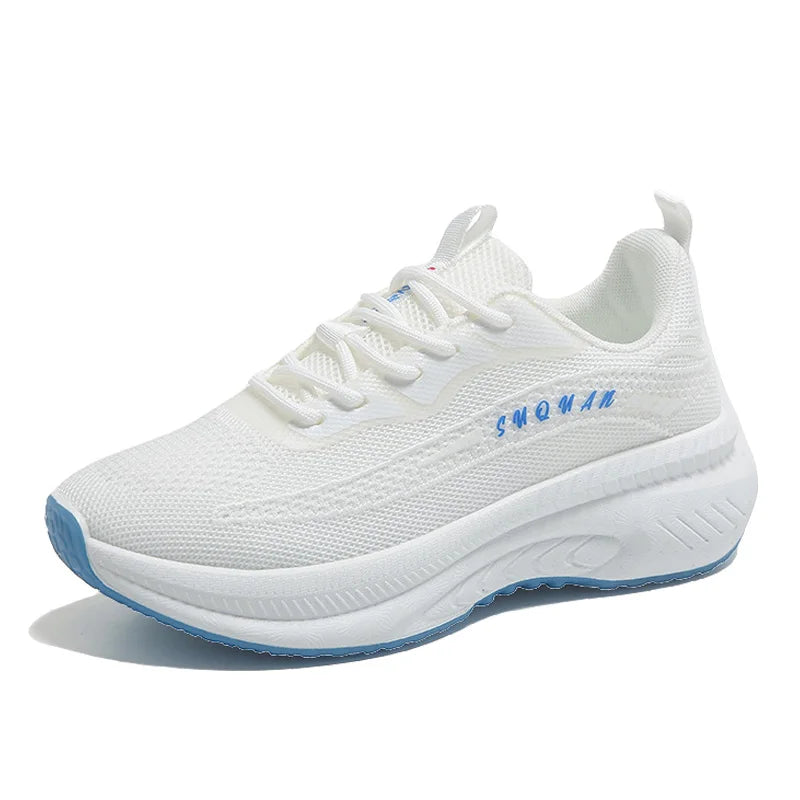 HKM-917843 K2509 Fashion Women Lace-up Front Walking Sneakers Shoes Comfortable Sport Outdoor Running Shoes
