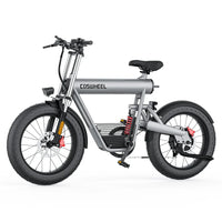HKM-1752531 Electric Bike 1500W Motor 48V 20Ah Battery 93 Mile Range 20-Inch Fat Tires Full Suspension Shimano 7-Speed