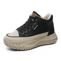 HKM-835347 Y5B08 New Simple Autumn Mid Top Fashion Versatile Elevated Thick Sole Sports Casual Anti slip Breathable Board Shoes