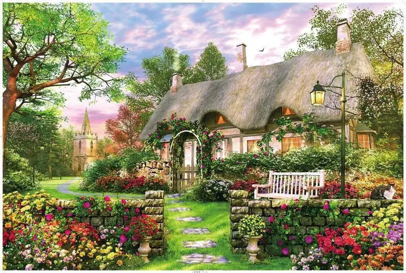 KTX-514323 Custom 1000 Piece Jigsaw Puzzle Featuring Famous Painting Scenery for Educational Decompression Activities