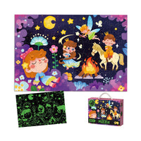 HKM-264915 Glow in the Dark 96-Piece Jigsaw Puzzle for Kids - Unique Educational Luminous Toy