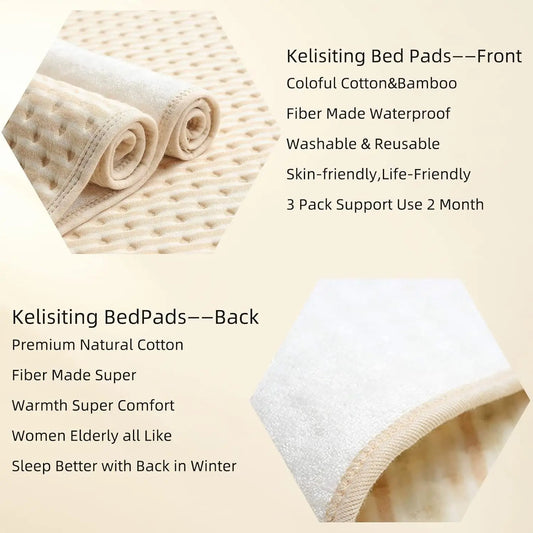 HKM-518995 Medium Reusable Bamboo Fiber Waterproof Puppy Pads for Pets