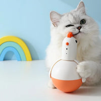 HKM-931475 Automatic Teasing Cat Toy with Realistic Sounds and Laser Tumbler Ball