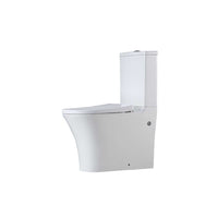 HKM-3296467 Smart Toilet With One Piece Round Siphon Flush Dual Flush Soft Closing White Ceramic Floor Mounted Bidet Seat