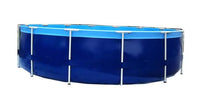 HKM-913875 Rectangular Inflatable Steel Frame Above Ground Swimming Pool for Outdoor Fun