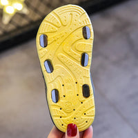 HKM-624083 Boys' Slides and Slippers Kids' Beach Shoes Wholesale PVC Children's Summer Sandals for Outdoor Play