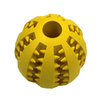 HKM-290771 Interactive Non-toxic Solid Rubber Dog Ball Toy - Bite Resistant Squeaky Chew Accessory