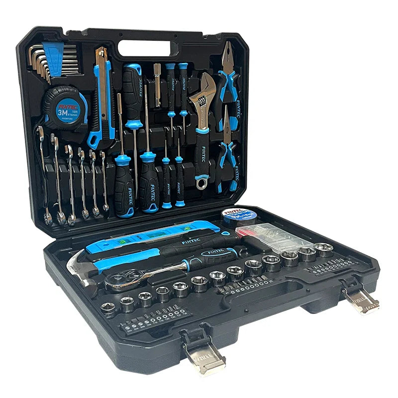 KTX-805523 234-Piece Socket Wrench Set with Hex Keys, Measuring Tape, Combination Spanners and Screwdrivers
