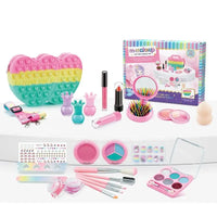 HKM-326995 Kids Cosmetic Makeup Set with Nail Accessories for Dress-Up Play - Ages 2 to 14
