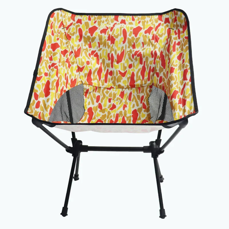 HKM-585043 Portable 7075 Aluminum Folding Moon Chair for Outdoor Activities, Includes Carry Bag