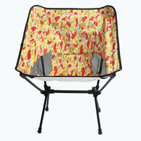 HKM-585043 Portable 7075 Aluminum Folding Moon Chair for Outdoor Activities, Includes Carry Bag