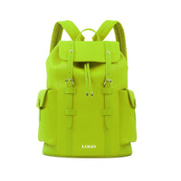 NOVOTE Outdoor Large Capacity Drawstring Pouch Backpack PU Leather Strap Carry System Polyester Multiple Colors Travel