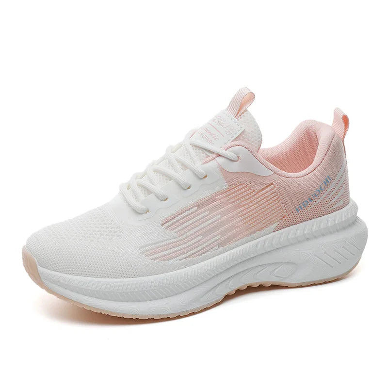 HKM-048915 K2502 Women's Spring Summer Tennis Shoes Breathable New Generation Thick Sole Heightened Sports Student Running Shoes