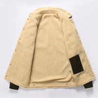 HKM-717779 Velvet Thickened Washed Jacket for Men's Jackets Autumn Winter Jackets Clothing Winter Men's Coats