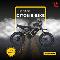 DITON D9 20 Inch Fat Tire Electric Bike 52V High Torque Drive System 25Ah Long Range Battery Adult Off Road Adventure E Bike