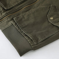 HKM-652243 Men's Winter Lapel Jacket Velvet Thickened Sports Pilot Jacket Added Cashmere Thickened Velvet Men's Coats