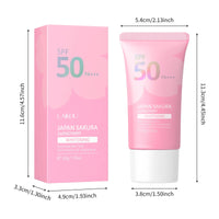 HKM-948243 Sakura Waterproof Sunscreen Face Cream for UV Protection and Brightening Skin Care - 50g