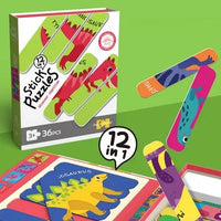 HKM-445715 36PCS Baby Matching Card Puzzle Set - Educational Cartoon Animal Jigsaw Toys for Kids
