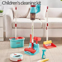HKM-114579 Kids Detachable Cleaning Toy Set with Multicolor Vacuum Cleaner for Role Play and Housekeeping Fun
