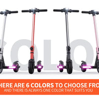 6-12 Kids Aluminum Alloy Lithium Battery Folding Electric Scooter with LED Display 18km/h Max Speed 50KG Load Capacity