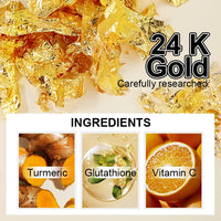 HKM-391187 Customisable 24K Gold Moisturising Face Care Set with Papaya Extract for Melasma and Dark Spot Treatment