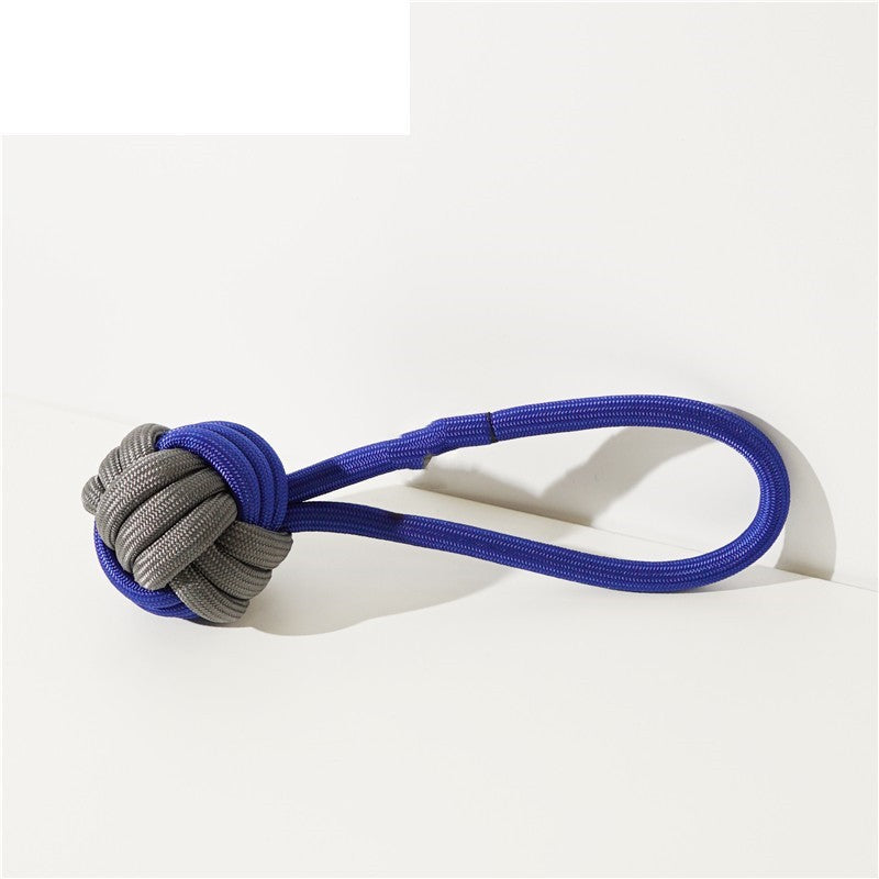 HKM-0000061 Dog Knot Toy for Small and Medium Breeds - Cotton Thread Ice Cream Ball Design