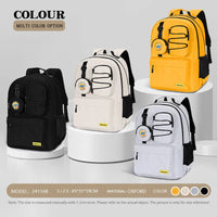 HKM-000019 Women’s 17-Inch College Laptop Backpack for Students with Multiple Compartments