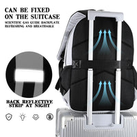 HKM-000019 Women’s 17-Inch College Laptop Backpack for Students with Multiple Compartments