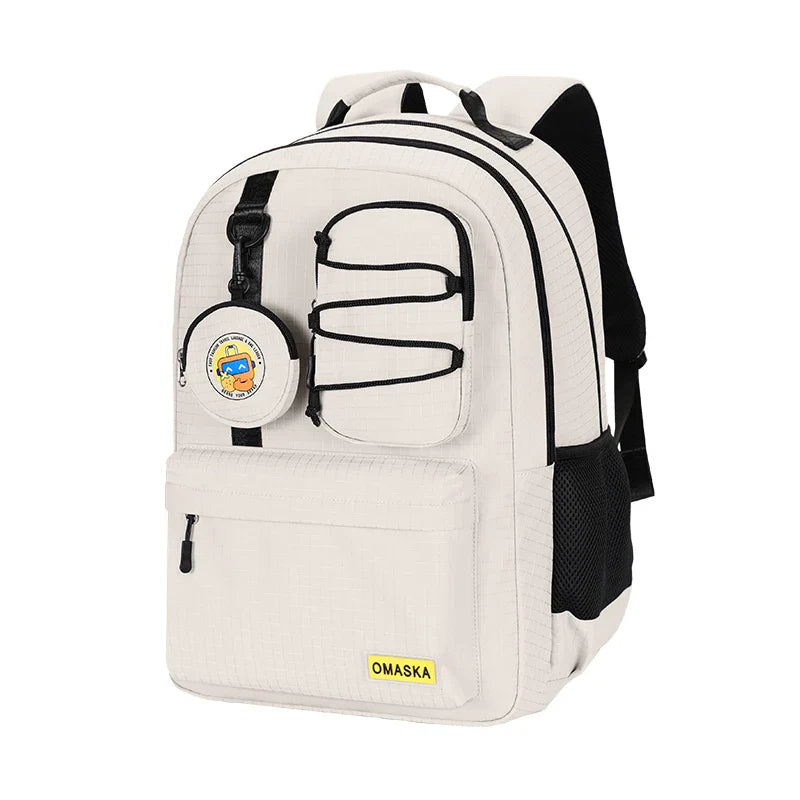 HKM-000019 Women’s 17-Inch College Laptop Backpack for Students with Multiple Compartments