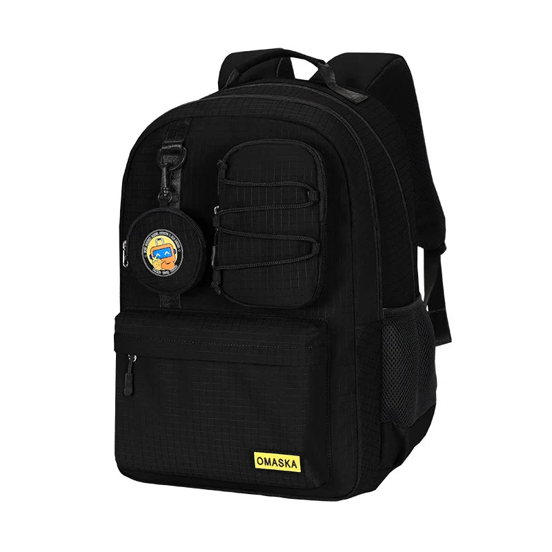 HKM-000019 Women’s 17-Inch College Laptop Backpack for Students with Multiple Compartments