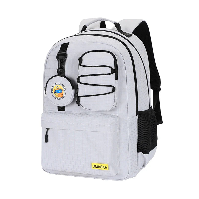 HKM-000019 Women’s 17-Inch College Laptop Backpack for Students with Multiple Compartments